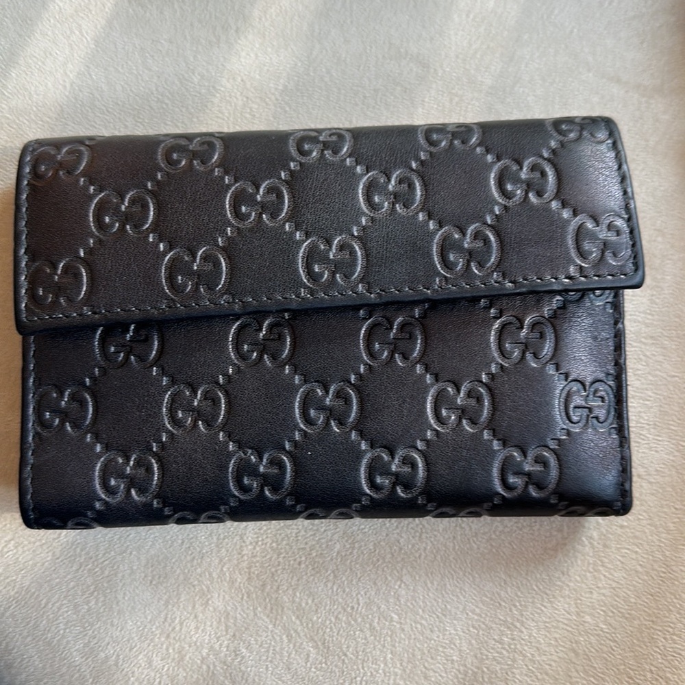 Gucci Guccissima continental flap wallet